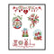Full Cross Stitch Cotton 14CT Printed Christmas Needle Handmade Craft Kit