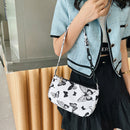 Retro Women Animal Print Underarm Shoulder Bag Small Handbags (Butterfly B)