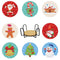 DIY Acrylic Diamond Coaster Set Christmas Style (8 Piece Set 1 Rack) (BD205)