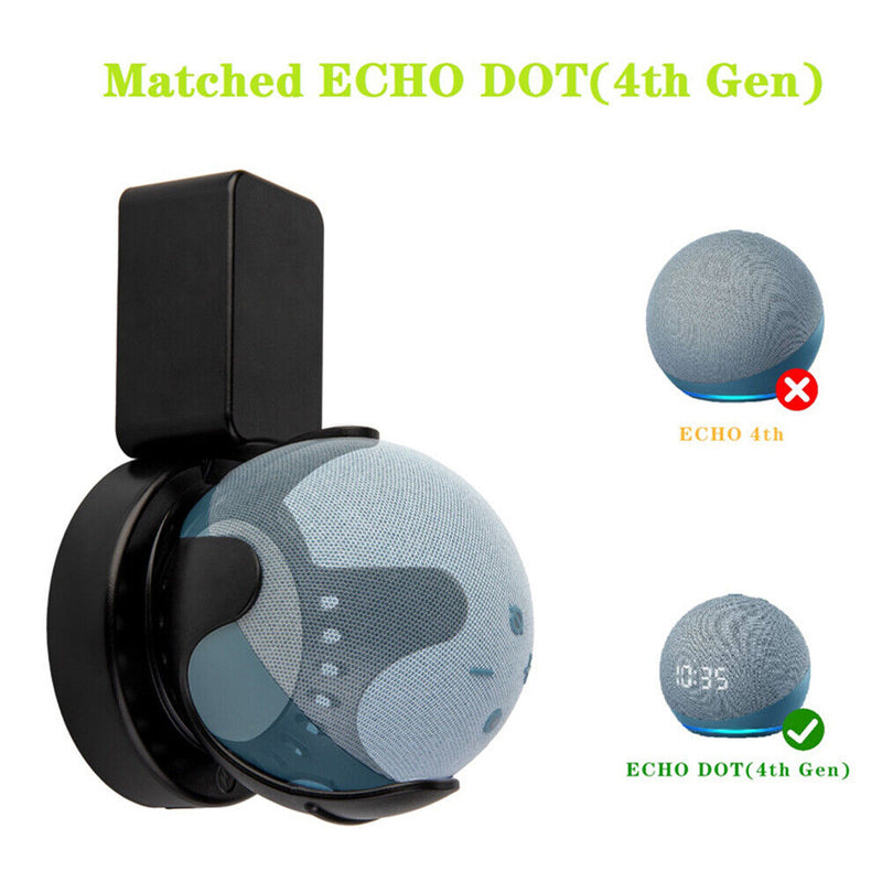 Speaker Wall Mounted Bracket Space Saving Hanging Holder for Echo Dot 4th Gen