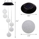 Solar Wind Chime Ball Light LED Waterproof Outdoor Courtyard Garden Decor Newly