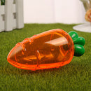 Carrot Candy Box Artificial Plastic Party Packaging Case (Transparent)