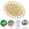 Wooden Carved Cross Stitch Thread Board Embroidery Thread Plate (Starfish)