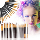 20 x Pro Makeup Set Powder Foundation Eyeshadow Eyeliner Lip Cosmetic Brush