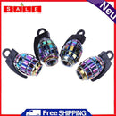 4PCS RAINBOW COLOR MOTORCYCLE TIRE VALVE CAP FOR SCHRADER VALVES ALUMINUM