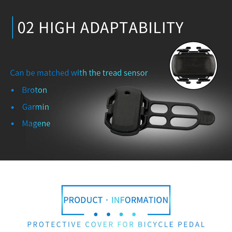 2x Bicycle Computer Cadence Sensor Case Bike Sensor Protective Cover for Ga