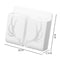 Phone Wall Mounted Holder with Plug Charging Sundries Organizer Box (White)