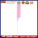 Fine-Tooth Metal Pin Tail Comb Plastic Hair Styling Hairdressing Dyeing Bru
