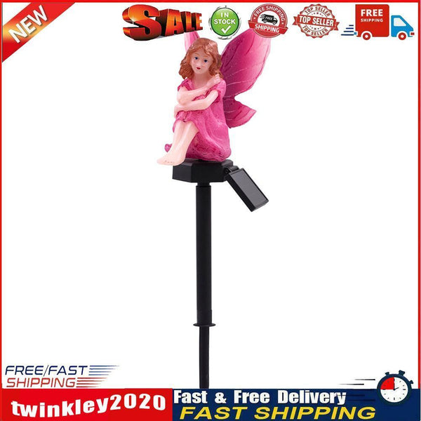 LED Solar Light Flower Fairy Lawn Stake Outdoor Garden Landscape Light (A) Newly