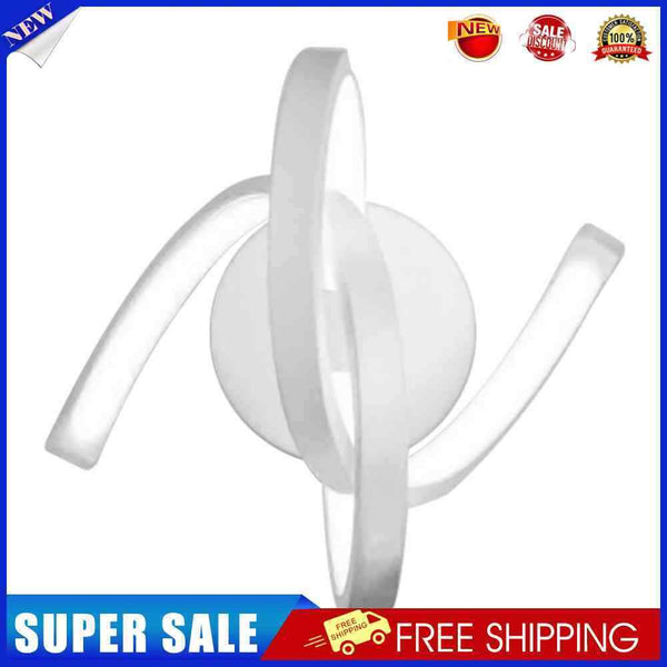 Spiral LED Wall Light Bedside Aisle Bedroom Decorative Lamp (White Light)