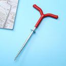 Outdoor Screw Fixed Nail Ice Auger Spiral Drill Rod Holder Fishing Tackle Newly