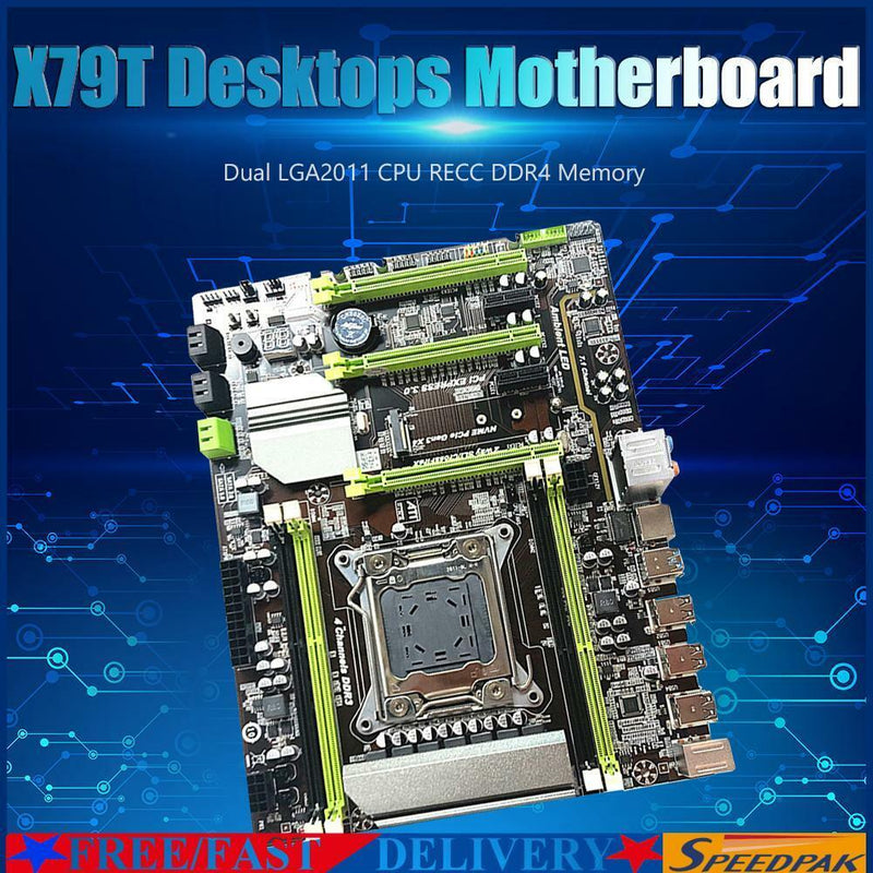 X79T LGA 2011 CPU USB3.0 M.2 SATA 4 DDR3 Desktop PC Computer Motherboard