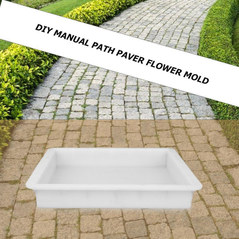 Garden Pavement Mold DIY Walk Manual Road Path Paving Brick Stone Concrete Mo