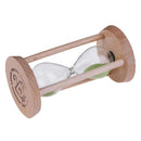 Wooden Sand Clock 3 Minutes Hourglass Sandglass Kid Toothbrush Timer(Green)
