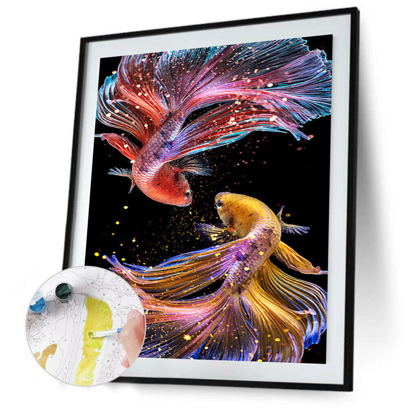 Fish 40x50cm Oil Paint By Numbers Picture DIY Painting