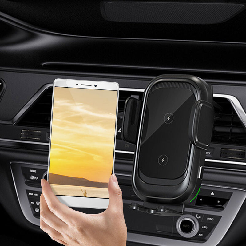 Wireless Car Charger - Dual Coils Fast Charging Phone Stand for Car Accessories