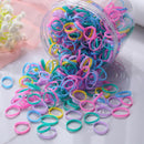 500pcs Rubber Band Ponytail Holder Girl for Hair Styling Ties (S STYLE-03) Newly