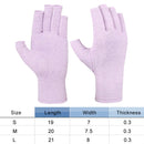 Arthritis Therapy Compression Gloves Ache Joint Relief Mittens (Purple L) Newly