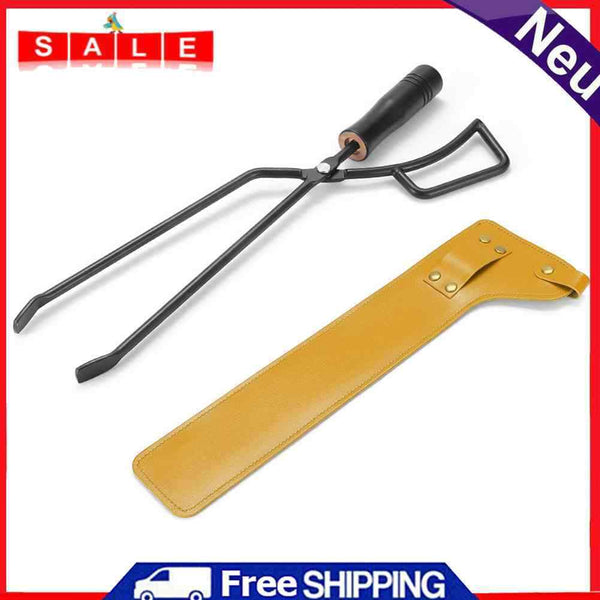 BBQ Duckbill Tongs Carbon Charcoal Wood Clip Outdoor Barbecue Fire Grilled Clamp
