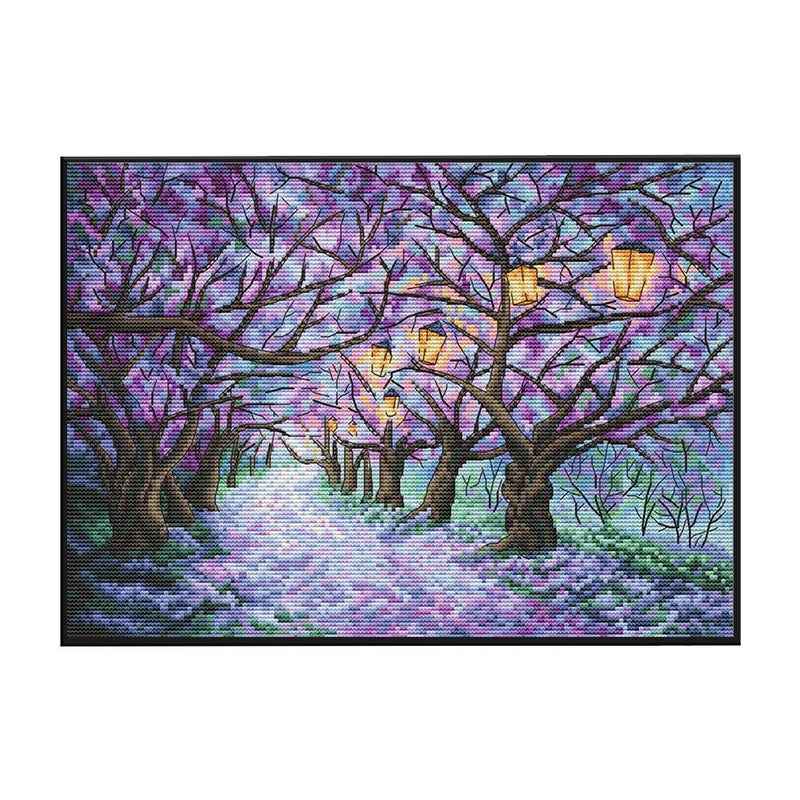 2 Strands DIY Full Embroidery Magic Forest Counted Cross Stitch Kit Craft Dec