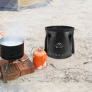 10L Folding Bucket Outdoor Camping Fishing Car Washer Carrier Bags (Black) Newly
