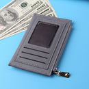 Women PU Leather Mini Credit Card ID Card Multi-slot Card Holder Fashion Wall