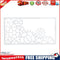 Gear Pattern Cake Stencil Fondant Baking Mold Template Decorating Tool