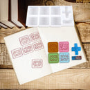 DIY Crystal Epoxy English Greetings Word Silicone Stamp Mold Manual Crafts Gifts