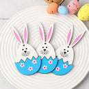 Wooden Hanging Ornaments Easter Rabbit Easter Wood Chips Easter Decorations