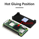 For Raspberry Pi Zero 2W Aluminum Shell Kit with Side Pin Header (Black) Newly
