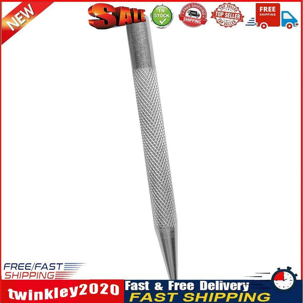 Automatic Centre Punch Anti Slip Knurling Handle Steel Metal Drill Tool Newly