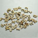 Patchwork Wood Sign Cutting Discs Tile Alphabet Unfinished Wooden Letters