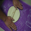 Measurements Non-Stick Pad Rolling Dough Pizza Dough Maker Holder Baking Mat