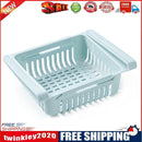 Adjustable Refrigerator Storage Rack Fridge Drawer Kitchen Organizer (Blue)