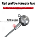 25pcs/Set Jigging Fishing Hook Lead Head Jig Lure Soft Bait Fishing Accessories