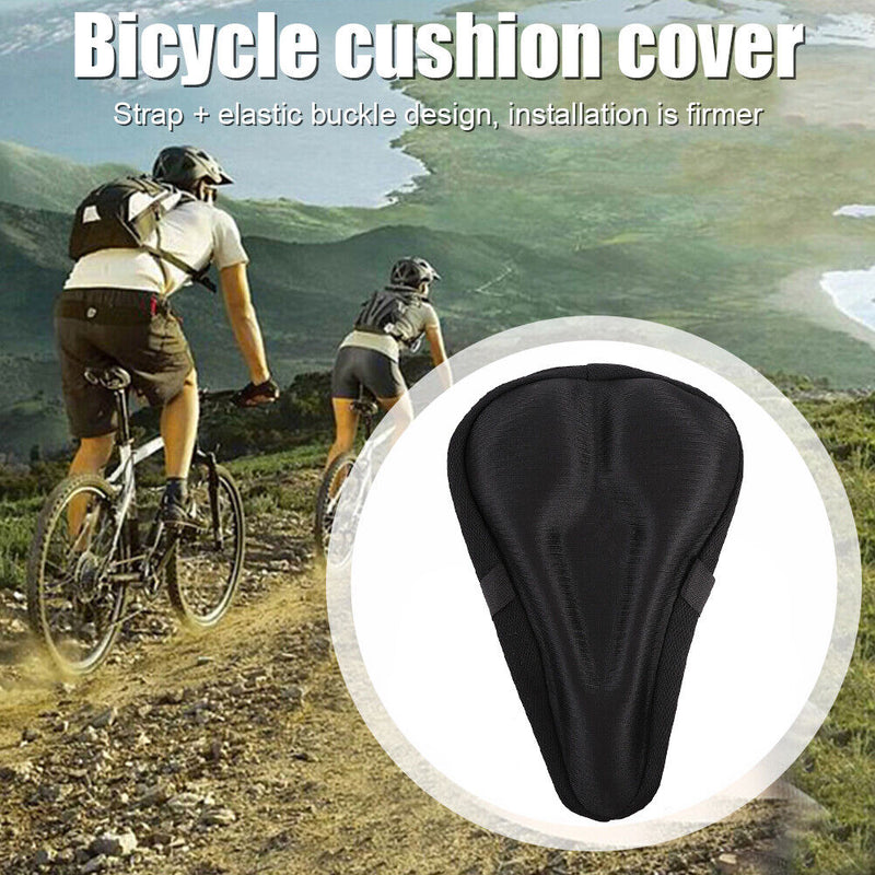 Bicycle Seat Saddle Wide Mountain Bike Seat Cushion Cycling Pad Cover Accessory