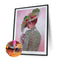 Diamond Paint Partial Special Drill Top Hat Lady Rhinestone Picture (Y071) Newly