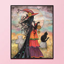 3 Strands DIY Full Embroidery Witch Stamped Cross Stitch for Home Decor Gifts