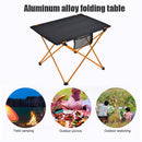 Large Aluminum Alloy Folding Table Portable Household Outdoor Desk (Orange)