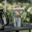 Coffee Filter Rack Stainless Steel Outdoor Camping Dripper Coffee Making To