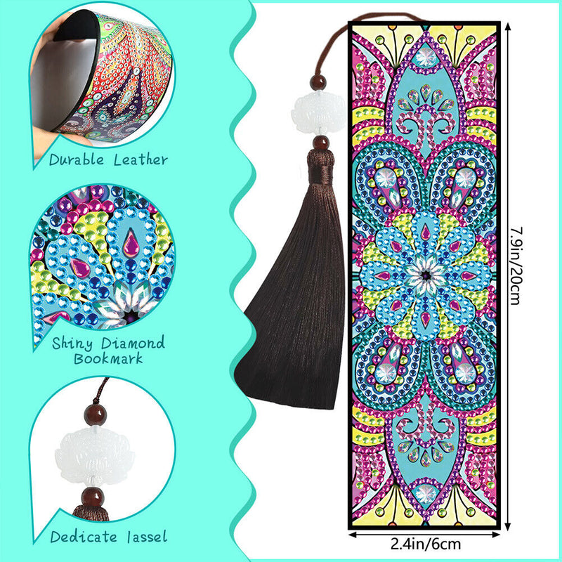 5D DIY Diamond Painting Bookmark Mandala Mosaic Tassel Book Crafts (FQY013)