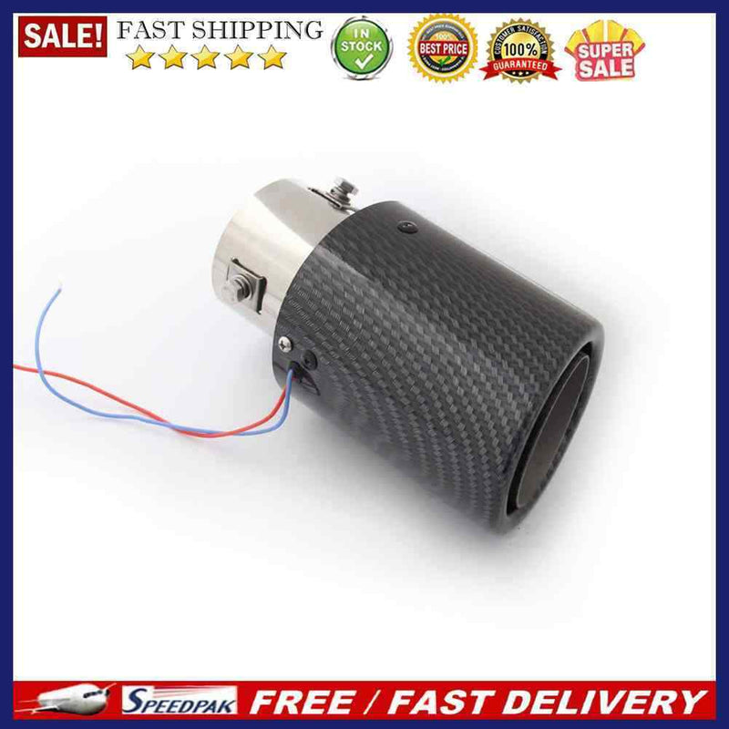 LED Muffler Silencer Luminous Exhaust Tail Throat Pipe Tip Car Styling Accessory