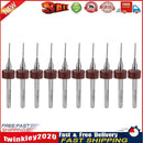 10pcs Circuit Board PCB Drill Bits Tungsten Steel Twist Drill Bits (0.6mm) Newly