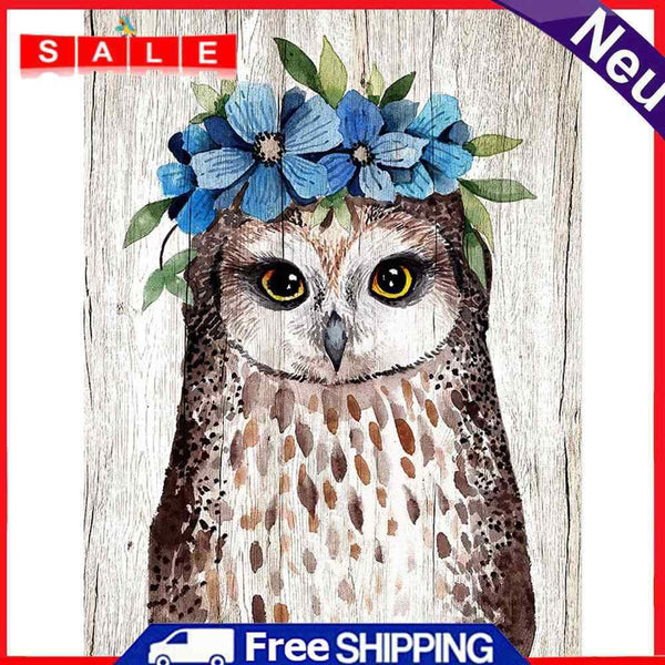 Flower Owl Oil Paint By Numbers Kits DIY Craft Coloring Drawing Home Decoration