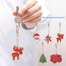 ??13pcs DIY Full Drill Diamond Painting Special Shaped Christmas Key Chain