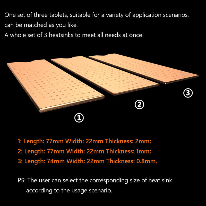 JEYI i-Copper SSD Cooling Copper Sheet Thermal Sheet Laptop Accessories Newly