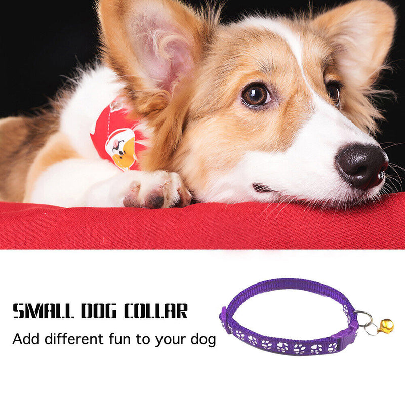 Colorful Cat Necklace Necklace with Bell Adjustable Buckle Dog Accessories Supply