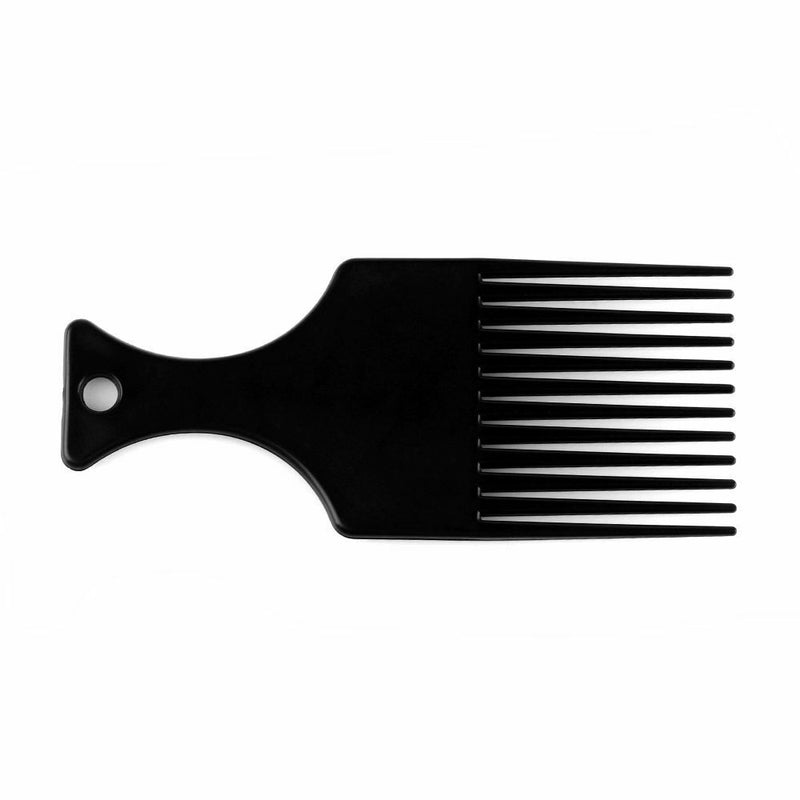 Woman Long Tooth Plastic  Black Afro Comb Salon  Curly Hair Brush Hairdressing