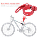 MTB Bike Road Quick Release Seat Post Clamp Saddle Tube Clip (Red 34.9mm) Newly