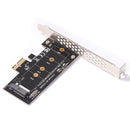 PCI-E 1X to M.2 NVME M Key Riser Adapter Card Supports 2230 2242 2260 2280 SSD